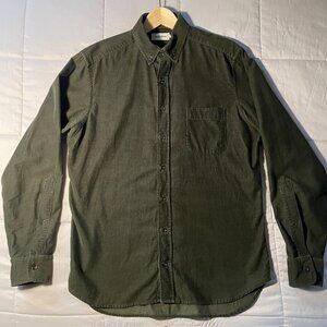Taylor Stitch The Jack Corduroy Green Button Down - Size 40/Medium